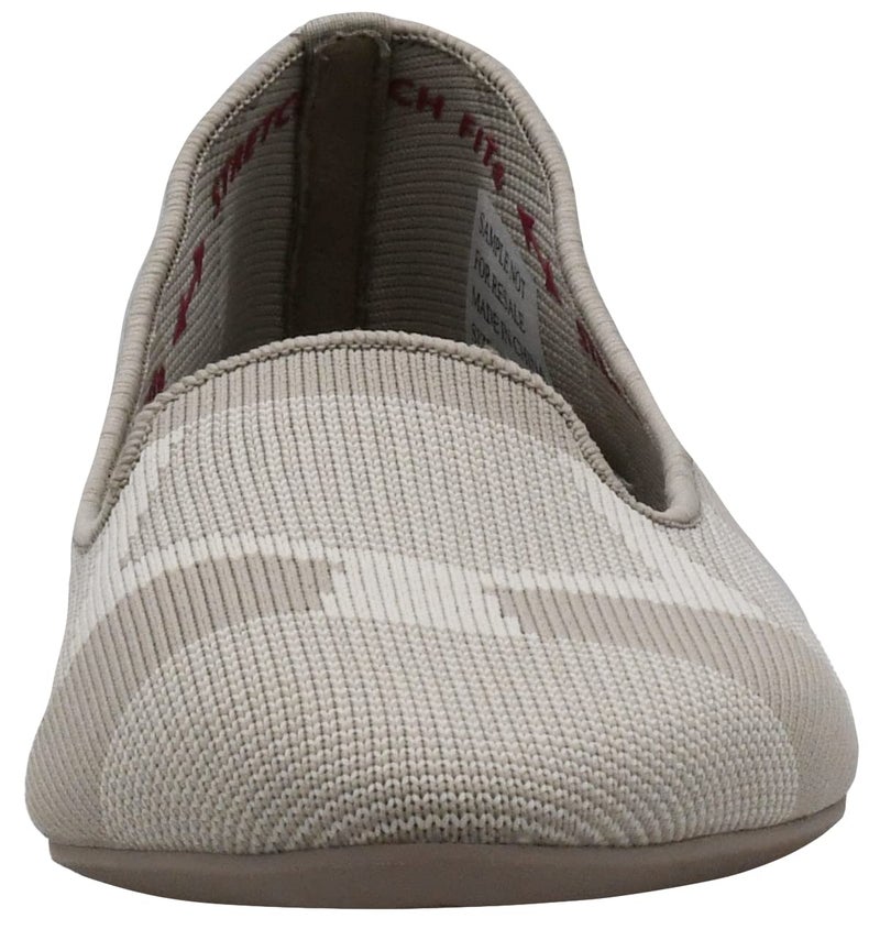 SKECHERS Skechers Women's Cleo-Sherlock-Engineered Knit Loafer Skimmer Ballet Flat, Dark Taupe, 9 M US  - Image 2
