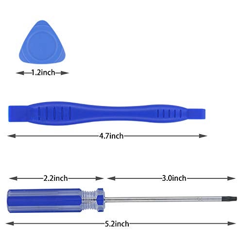 AKTOO T6 T8 T9 T10 Torx Screwdriver,TR9 Torx Security Screwdriver for PS4, Precision Magnetic Screwdriver Set Repair Tool Kit for Xbox One/Xbox 360 Controller/PS3/PS4,with Safe Pry Tools - Image 4