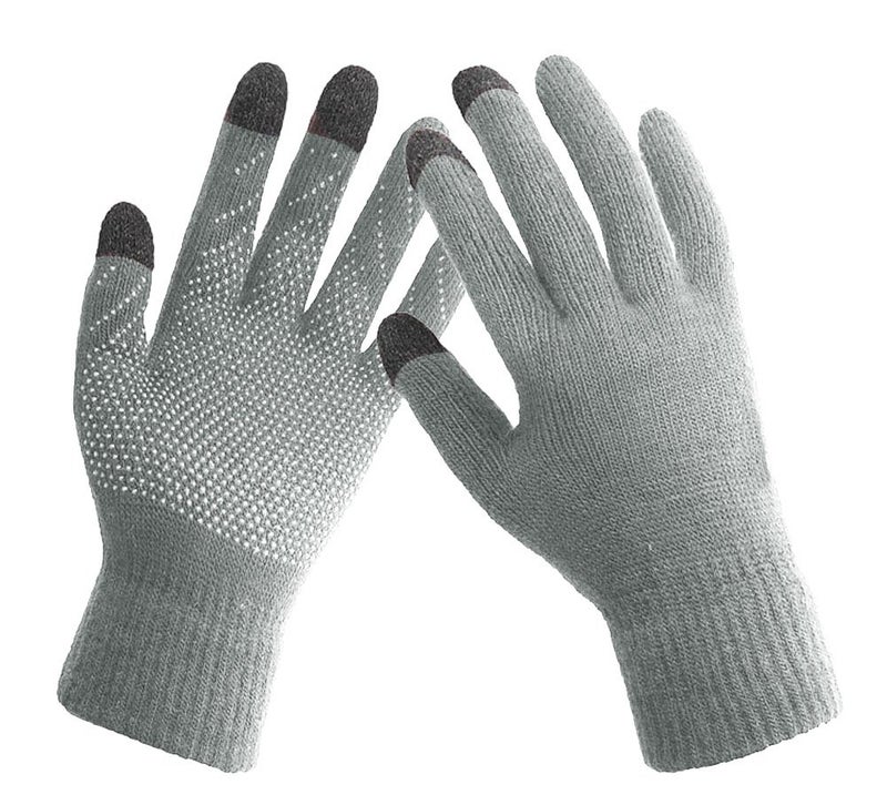 HINDAWI Winter Beanie Hat Scarf Gloves Set for Women Men Slouchy Snow Knit Skull Cap Infinity Scarves Touch Screen Gloves Mittens - Image 4