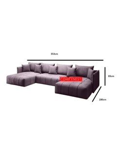 Comfynest U-Shape Sectional Sofa Modern Living Room Elegance Spacious Comfort and Stylish Design  - Image 2