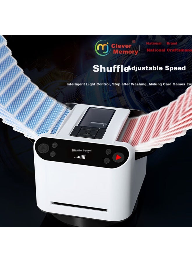 Wonderful Notes Miaoji Automatic Card Shuffler And Washer For Playing Cards, 6th Generation, Black Mj8575 - Image 3