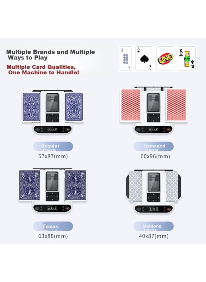 Wonderful Notes Miaoji Automatic Card Shuffler And Washer For Playing Cards, 6th Generation, Black Mj8575 - Image 4