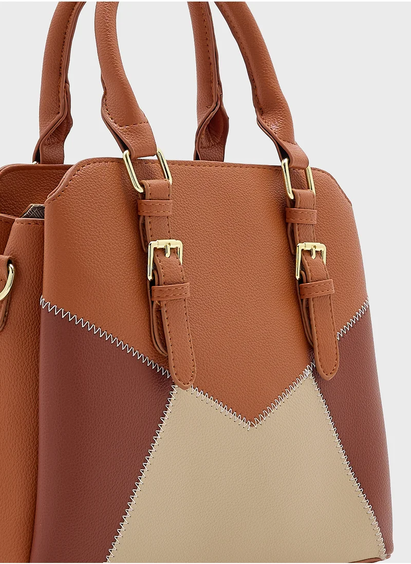 ELLA Color Block Satchel