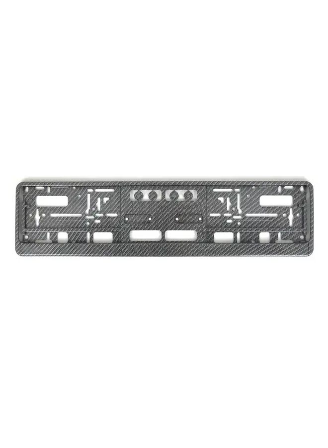 1 Piece Imitation Carbon Fiber License Plate Frame Universal EU Standard Fit Sleek Black Modern Design Easy Installation Durable Car Accessory Ideal Gift For Dad Mom Car Enthusiasts - Image 2