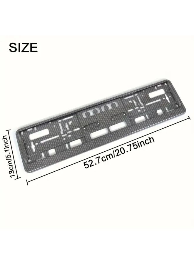 1 Piece Imitation Carbon Fiber License Plate Frame Universal EU Standard Fit Sleek Black Modern Design Easy Installation Durable Car Accessory Ideal Gift For Dad Mom Car Enthusiasts - Image 5