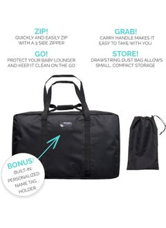 JumpOff Jo JumpOff Jo - Travel Bag and Transport Tote for Baby Lounger, Keep Newborn Loungers Clean and Secure, Compatible with DockATot, Snuggle Me and Other Baby Nest Pillows  - Image 2