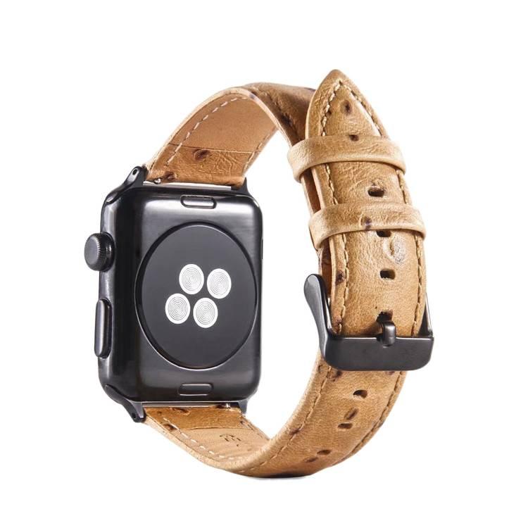 منتج لـ الاستخدام باللون أحمر Apple Watch Leather Smartwatch اليومي للساعة الذكية واستبدال السوار والرياضة وتغيير الإطلالة - Image 1