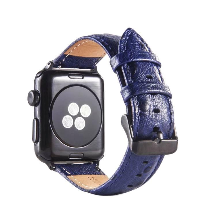 منتج لـ الاستخدام باللون أحمر Apple Watch Leather Smartwatch اليومي للساعة الذكية واستبدال السوار والرياضة وتغيير الإطلالة - Image 3