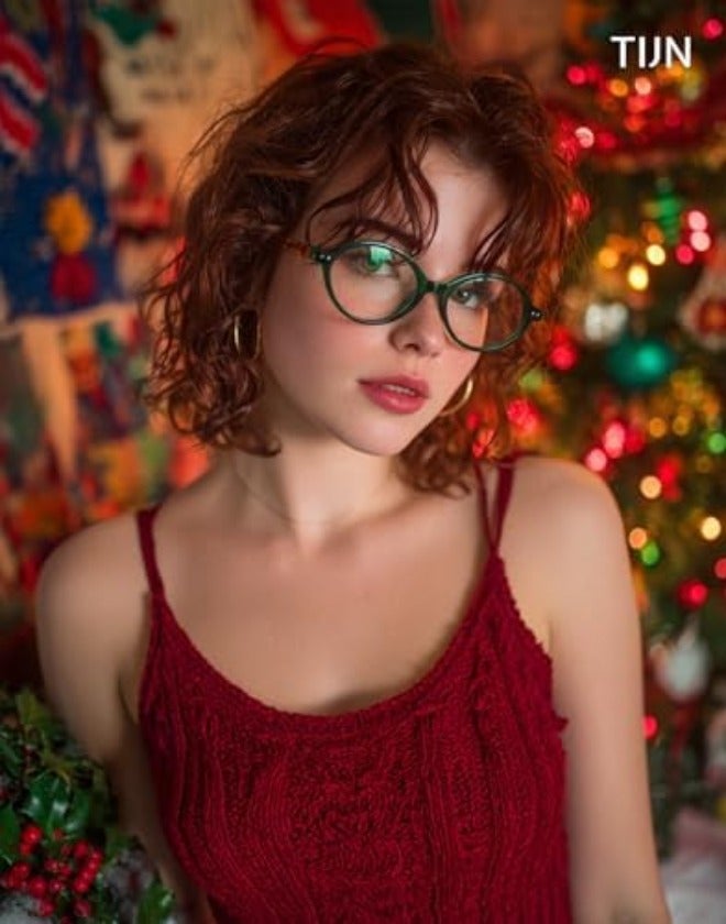 TIJN Olisa Blue Light Blocking Glasses for Women Men,Retro Oval Frame Bluelight Eyeglasses for Gaming/Computer/Screen - Image 4