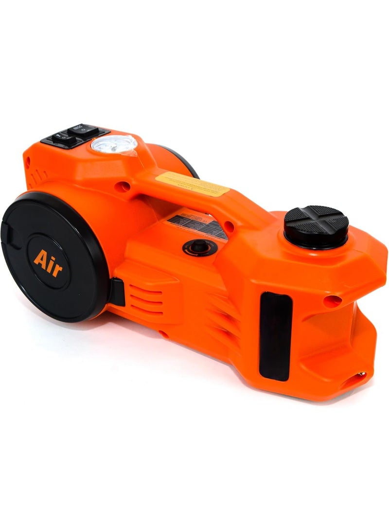 Electric Hydraulic Jack 2 in 1 with Inflation, 3 Ton Hydraulic 12V Car Floor Jack with Built-in  Tire Inflator Pump & Gauge ( Max height 360mm) - Image 3
