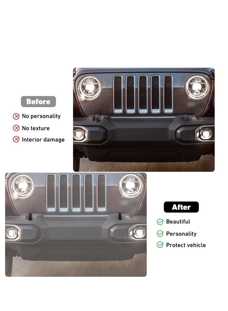 SOLARAE خطاف سحب السيارة، أغطية خطاف السحب للمصد، واقيات مطاطية لخطاف السحب الأمامي، متوافقة مع جيب رانجلر 4XE JL JK وغلادييتور JT 2007-2024 (أسود) - Image 2