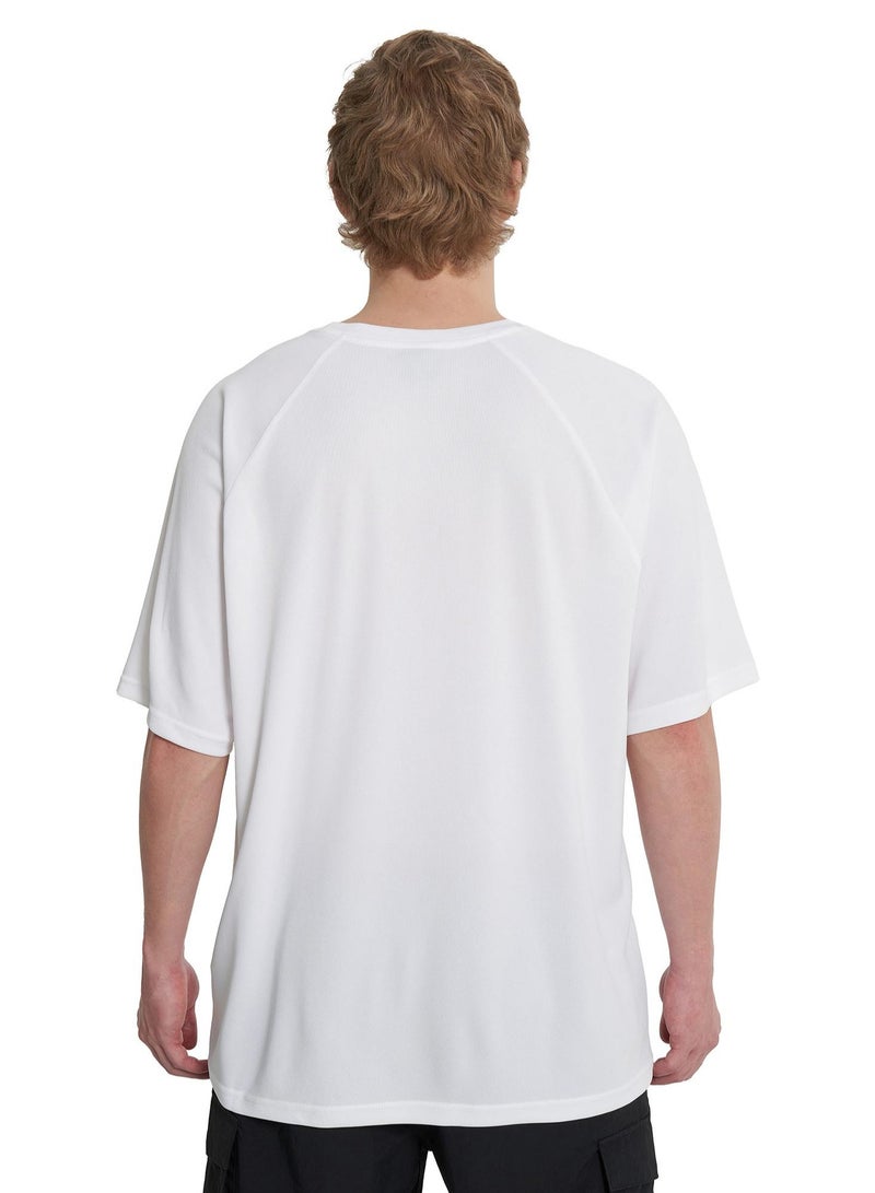 Termit تي شيرت رجالي أبيض، تيرميت، مقاس واسع، مزيج ألياف صناعية متينة، مريح وأنيق لأسلوب الحياة النشط - Image 4