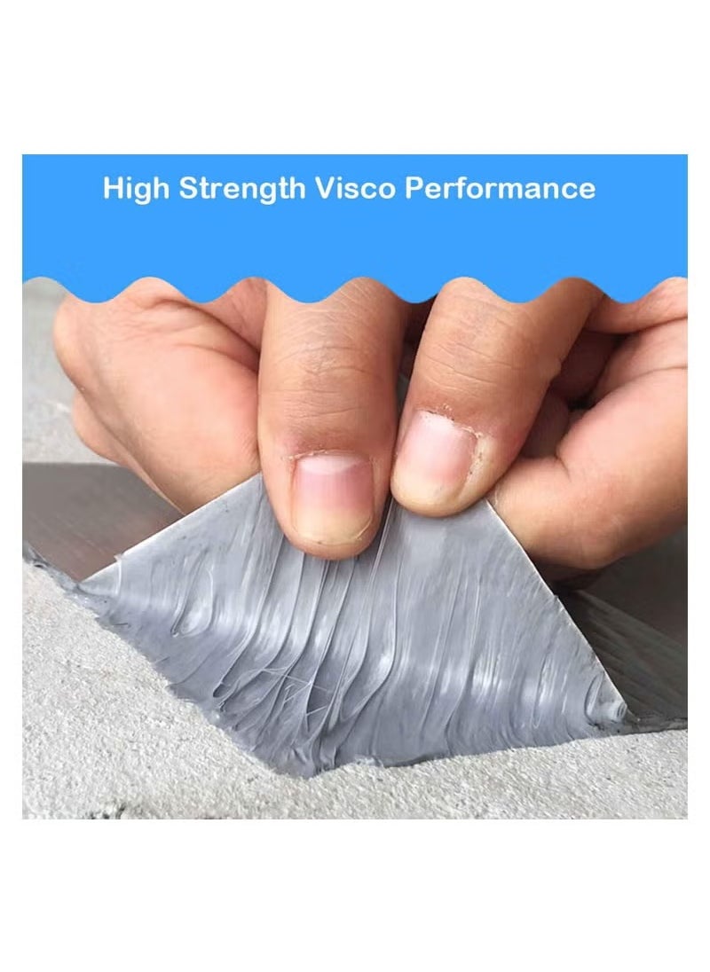 Generic - Waterproof Tape Aluminium Foil Tape Leakage Repair Waterproof Adhesive Tape Sealing Butyl Rubber Tape Be Suitable For Pipe Leakage Roof Water Tape - Image 1