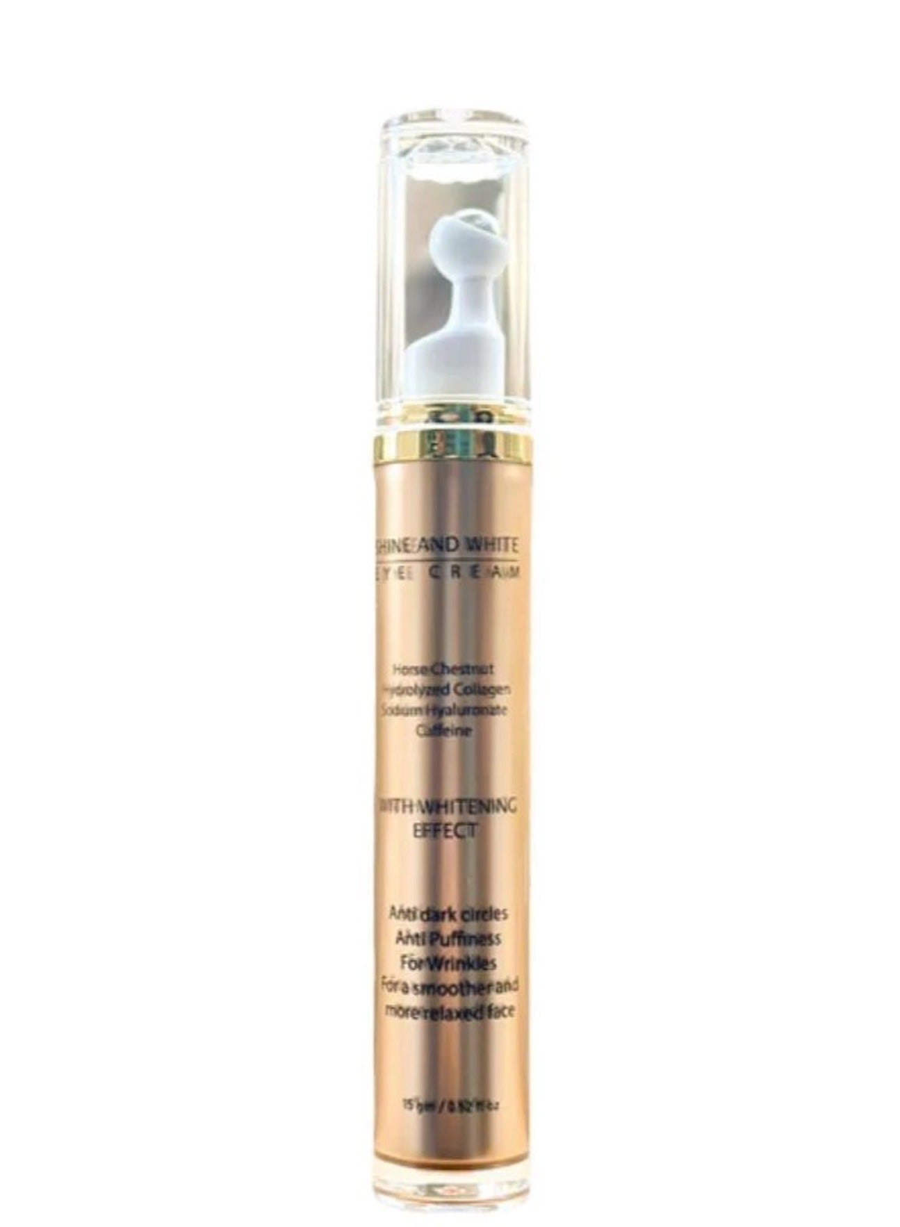 Shine & White Eye Contour Brightening under eye cream, with Anti-aging effect.