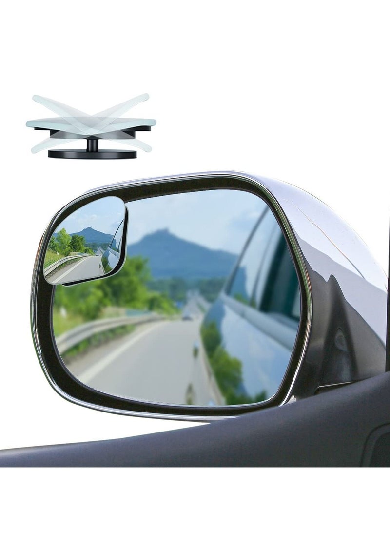 Generic - Car Blind Spot Mirror, HD Convex Glass Angle Adjustable for Side Rearview Mirrors, Small Round Mirror, Fan Shaped Frameless Rotatable Wide Angle, for SUV, Truck, Vehicles Reversing (2PCS) - Image 1