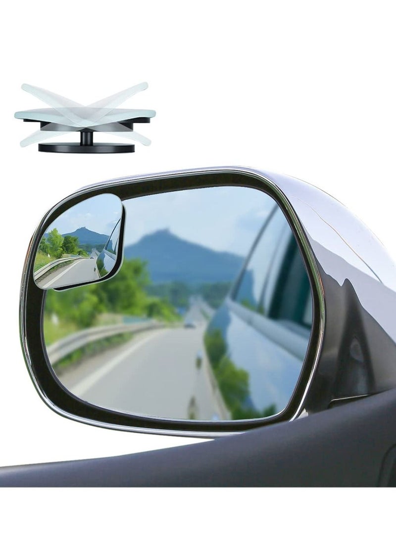 Generic - Car Blind Spot Mirror, HD Convex Glass Angle Adjustable for Side Rearview Mirrors, Small Round Mirror, Fan Shaped Frameless Rotatable Wide Angle, for SUV, Truck, Vehicles Reversing (2PCS) - Image 1