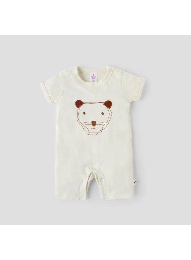 POPEES Unisex Pure Cotton Romper for Newborns and Infants - Soft, Skin-Friendly Baby One-Piece with Cute Print - Image 2