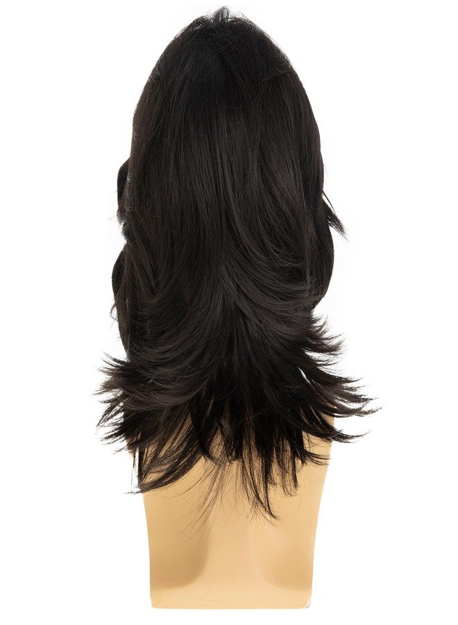 Dsimeig Short Straight Black Wigs for Men Natural Synthetic Halloween Replacement Hair Wig - Image 4