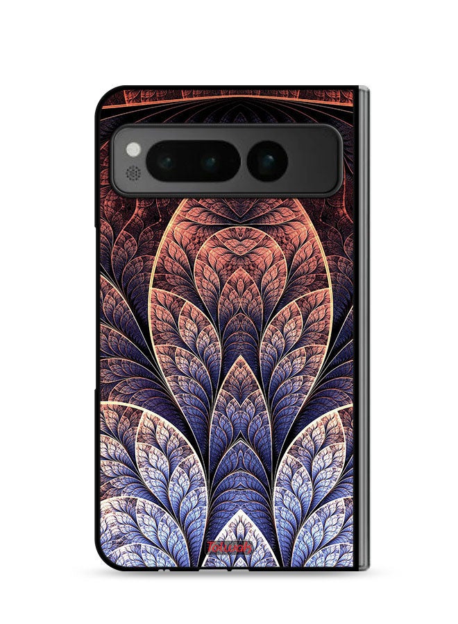 Tolwak Google Pixel Fold 5G Protective Case Cover Floral Fractal Abstract - Image 1