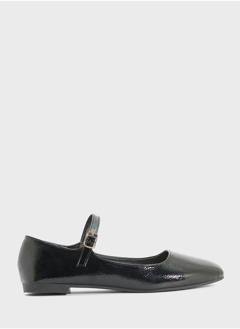 Savannah Collection Classic Mary Jane Ballerina Flat  - Image 1