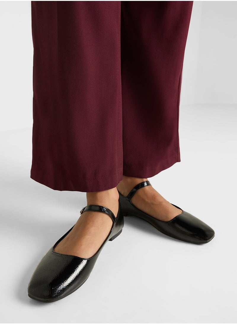 Savannah Collection Classic Mary Jane Ballerina Flat  - Image 5