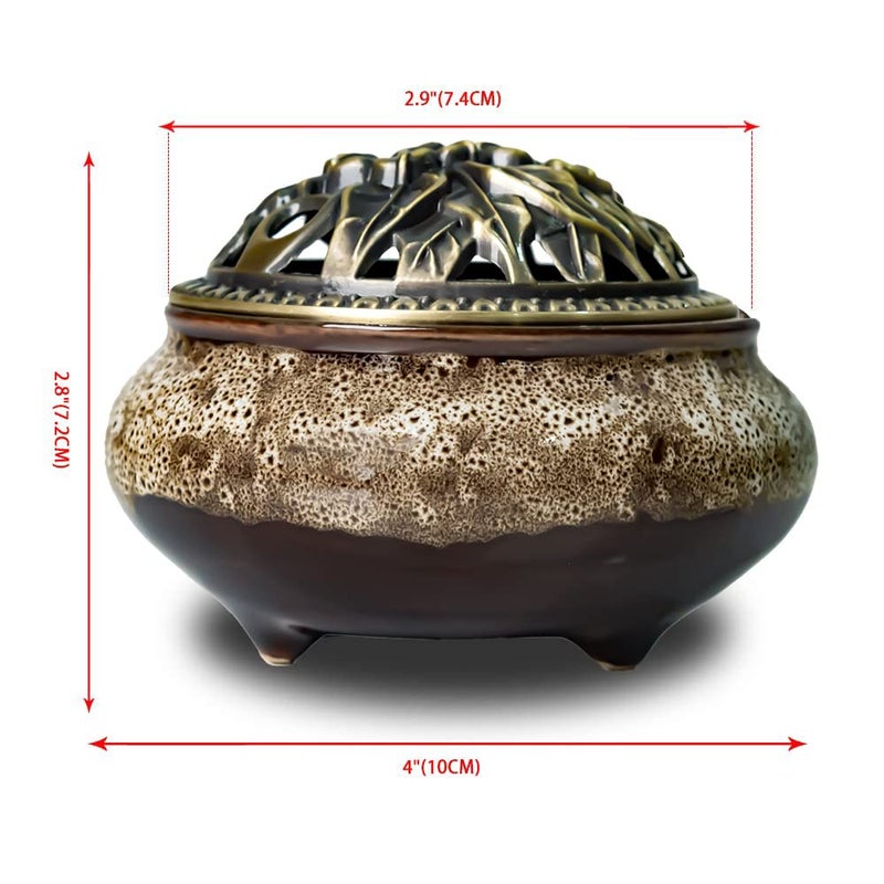 Sitong Ceramic Home Decoration Incense Sticks or Cones Burner Porcelain Incense Holder - Image 2