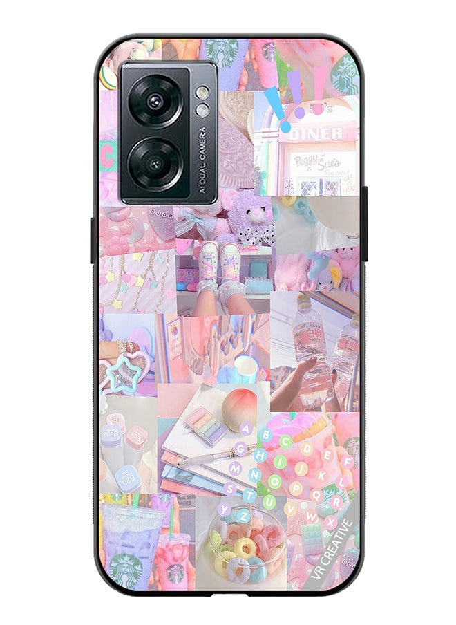 VR CREATIVE Protective Case Cover For Oppo A57 5G Cute Collage Design Multicolour  - Image 1