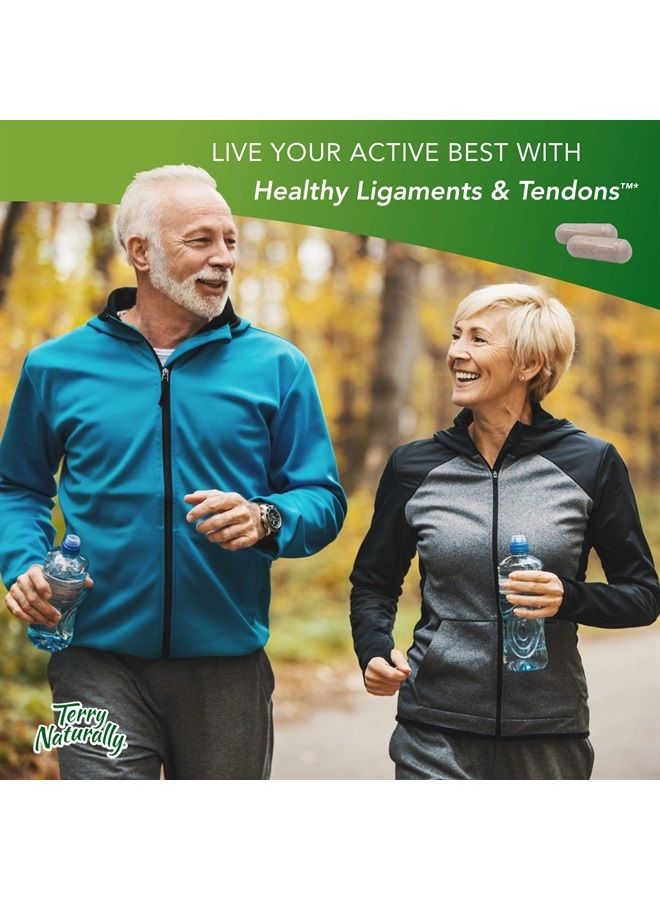 Terry Naturally Healthy Ligaments & Tendons - 60 Vegan Capsules - Elasticity & Strength Support Supplement, Promotes Collagen Production - Non-GMO, Gluten-Free - 30 Servings - Image 4
