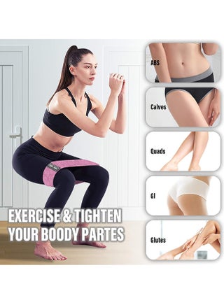 3-Piece Anti Slip Elastic Sports Fitness Bands For Legs And Butt 66X8cm - view 3
