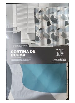 Generic Waterproof Polyester Shower Curtain With 12 Hooks 180*180CM  - Image 2