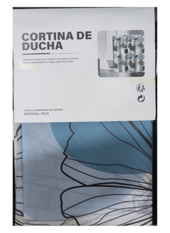 Generic Waterproof Polyester Shower Curtain With 12 Hooks 180*180CM  - Image 3