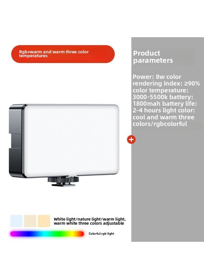 Customized Large Rgb Flap Pocket Pants Light Portable Camera Fill Light Photography Slr Mobile Phone Lighting Beauty Handheld Light-Specification:Rgb Pocket Light Plus (ay-84)  - Image 1