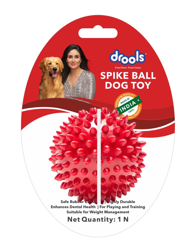 Drools Non-Toxic Rubber Toy for Dogs Hard Ball (Medium) 7.6 cm Pack | Non Destructive Chewing | Enhance Dental Health | High Durability | Helps in Weight Management - Image 1