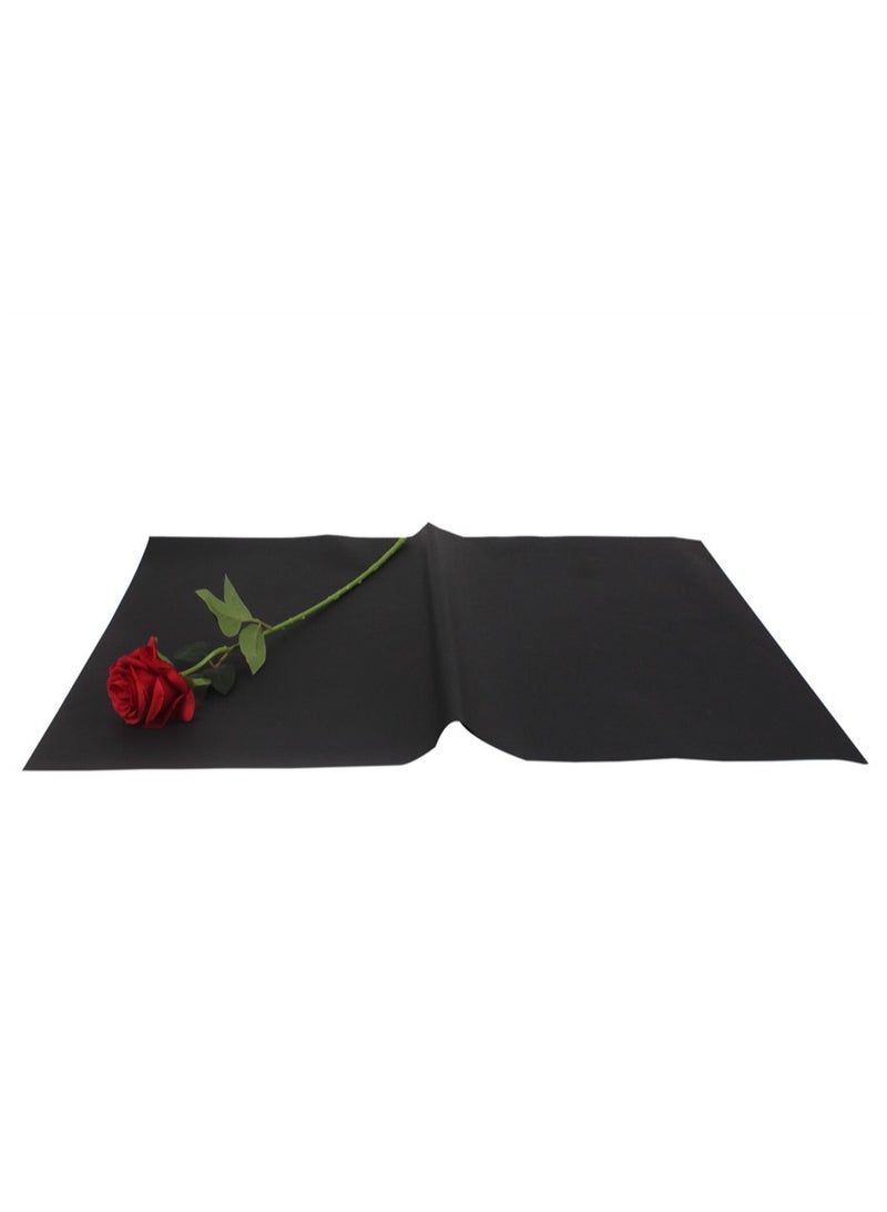 20-Pieces Premium Gift and Bouquet Wrapping Paper  58x58cm（Black）） - Image 2
