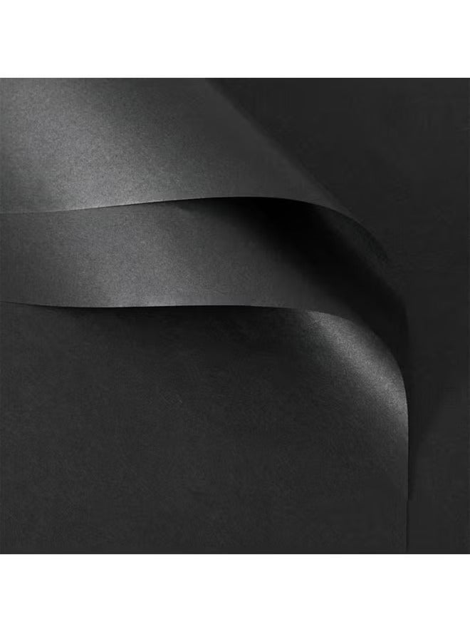 20-Pieces Premium Gift and Bouquet Wrapping Paper  58x58cm（Black）） - Image 3