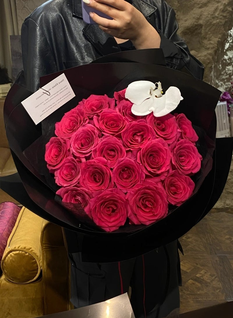 20-Pieces Premium Gift and Bouquet Wrapping Paper  58x58cm（Black）） - Image 5