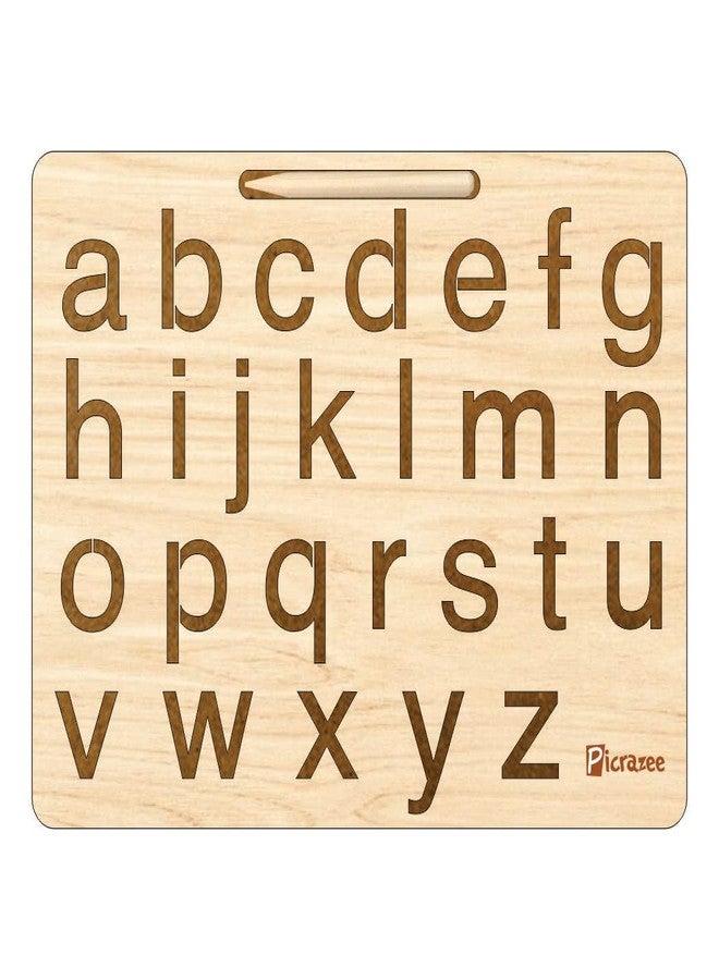 Picrazee Educational Wooden Tracing Board for Kids | Handwriting and Learning Slates for Children | Set of 4 (Small & Capital English, Hindi Alphabets & Numbers) - Image 5