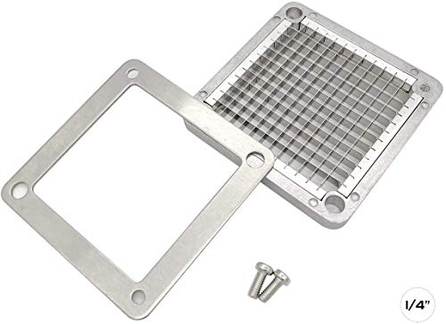 TUNTROL 1/4" Replacement Chopper Blade, 440C Stainless Steel Blade for Commercial Vegetable Dicer Fruit Cutter, Interchangeable Blade&Pusher Block Set - Image 5