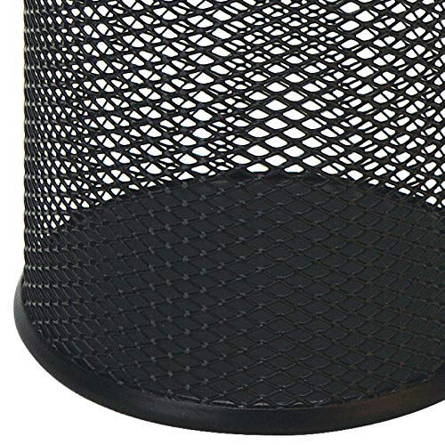 HSYMQ Black Pen Holder Cup for Desk, Black Wire Mesh Pencil Cup Holder for Desk Office Pen Organizer - Image 5