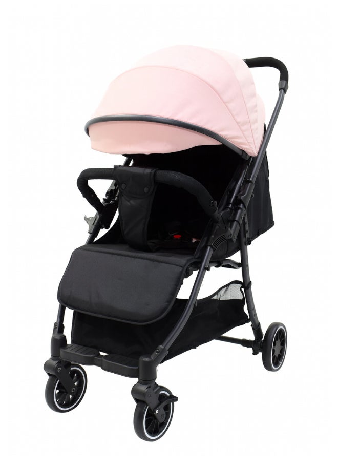 MAAS Lightweight, foldable, two-way, double-push stroller with a high, high-top design, one-button folding mechanism, 360-degree shock-absorbing wheels, multiple sitting and reclining positions, suitable for ages 0-4 years. - Image 2