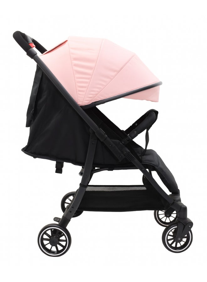 MAAS Lightweight, foldable, two-way, double-push stroller with a high, high-top design, one-button folding mechanism, 360-degree shock-absorbing wheels, multiple sitting and reclining positions, suitable for ages 0-4 years. - Image 4