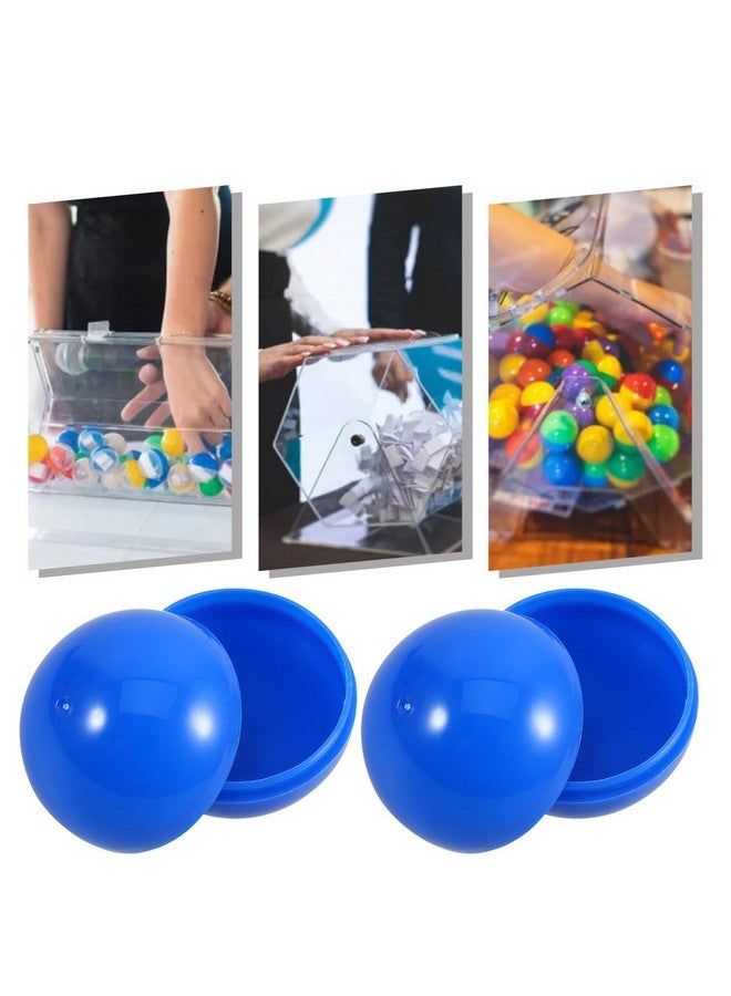 Cabilock 50pcs Small Bingo Balls: 1.18 Inch Openable Hollow Raffle Balls, Replacements Game Props for Parties, Bingo Nights (Blue) - Image 4