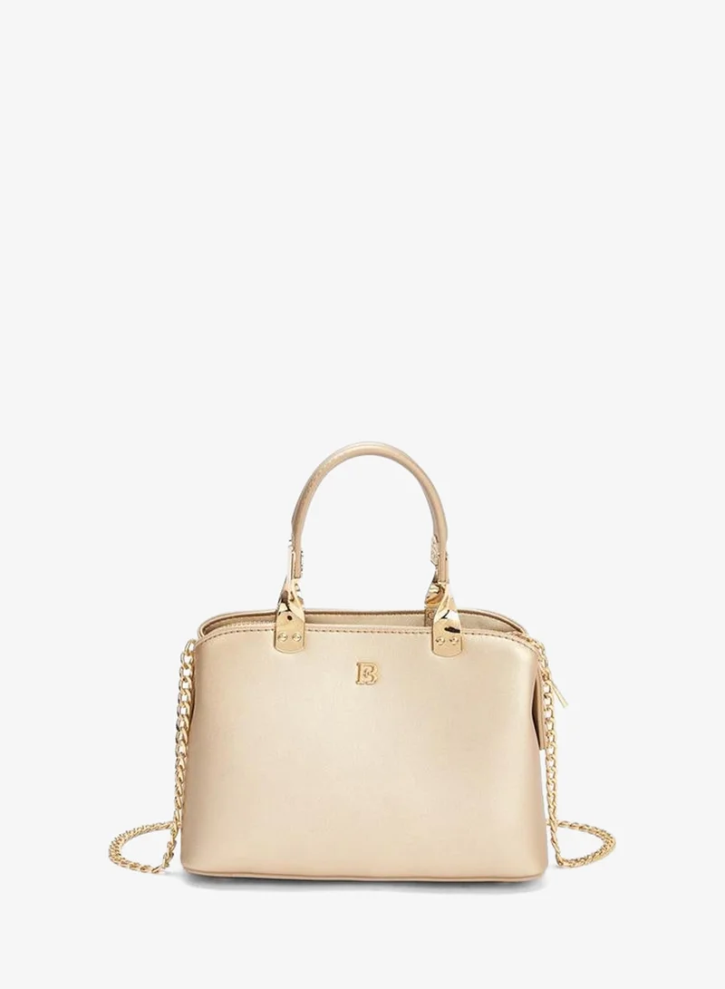 Flora Bella Logo Embossed Crossbody Bag with Chain Strap