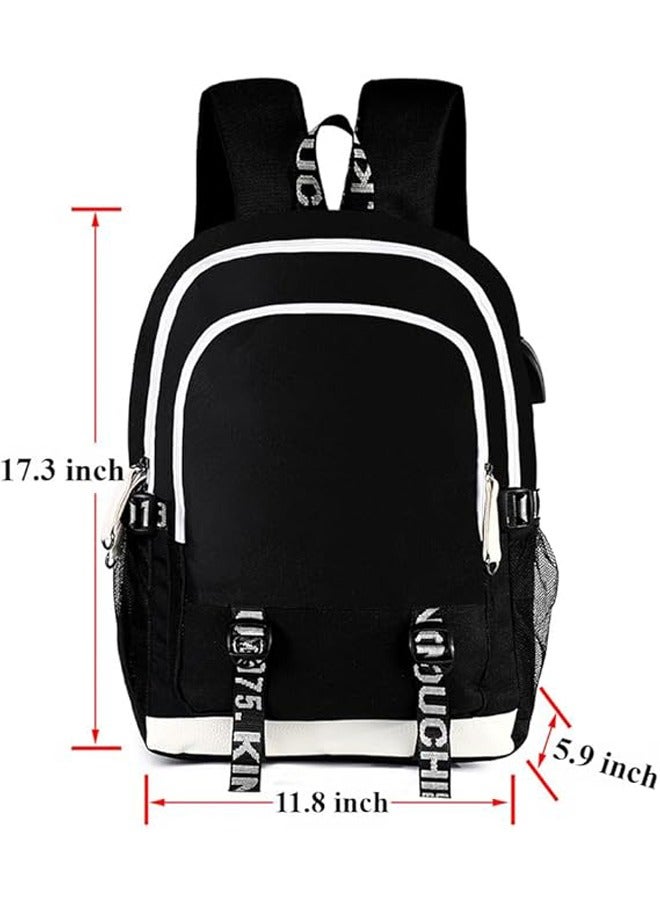 General 2 PCS Anime Cosplay Backpack Set for Jujutsu Kaisen Fashion Large Capacity Shoulder Bag with Pencil Case School Bag Bookbag Suitable  - Image 2
