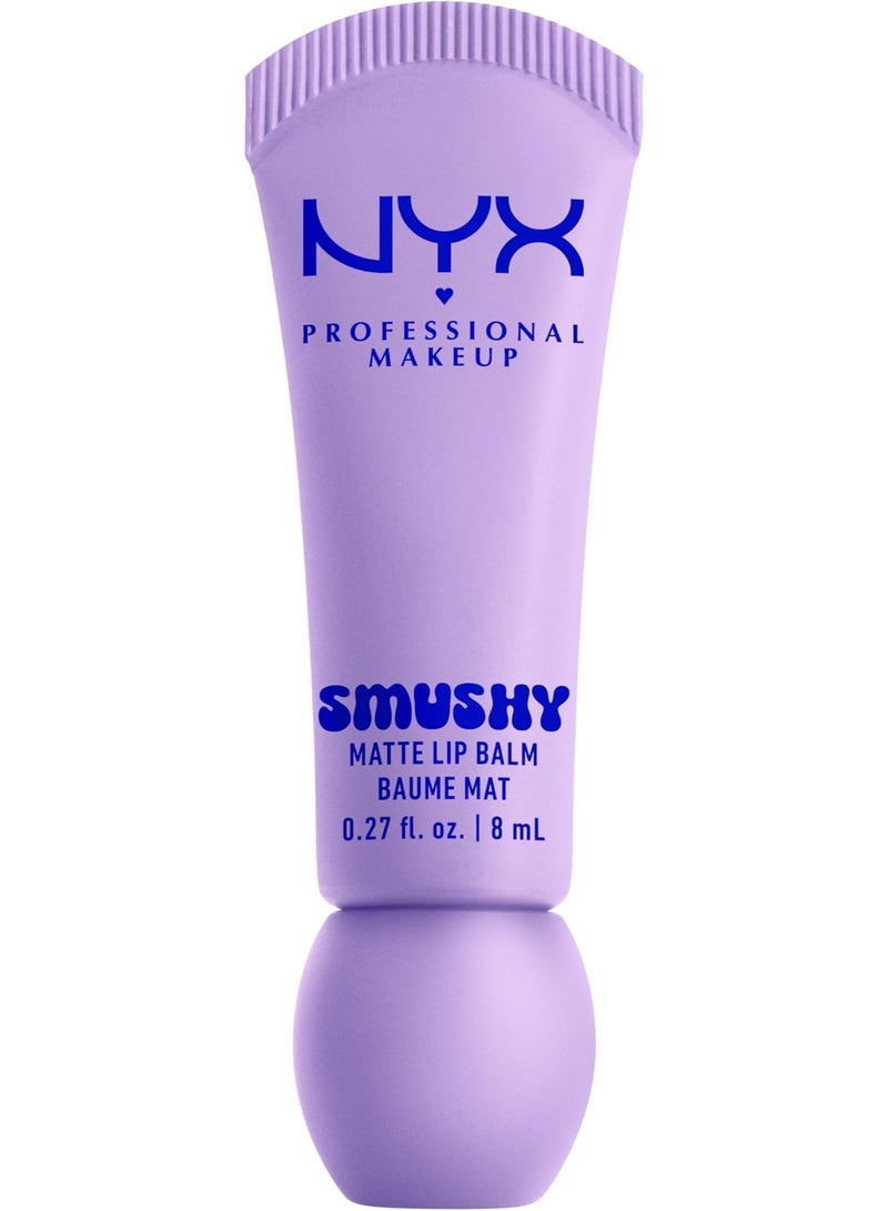 Nyx Professional Makeup, Smushy Matte Lip Balm Tone: Sugar Smush (Clear) Vegan Formula - Image 1