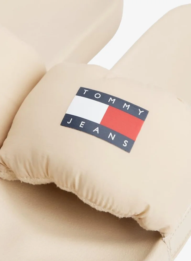 TOMMY JEANS Beige Comfy Pool Slide for Women | Best Price UAE