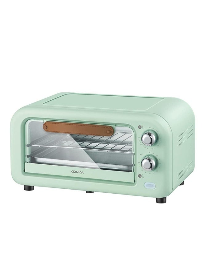 KONKA Toaster Oven Countertop, 12L Toaster Oven with Natural Convection, Compact Size, Easy to Control with Timer-Bake-Broil-Toast Setting, Stainless Steel - Image 1