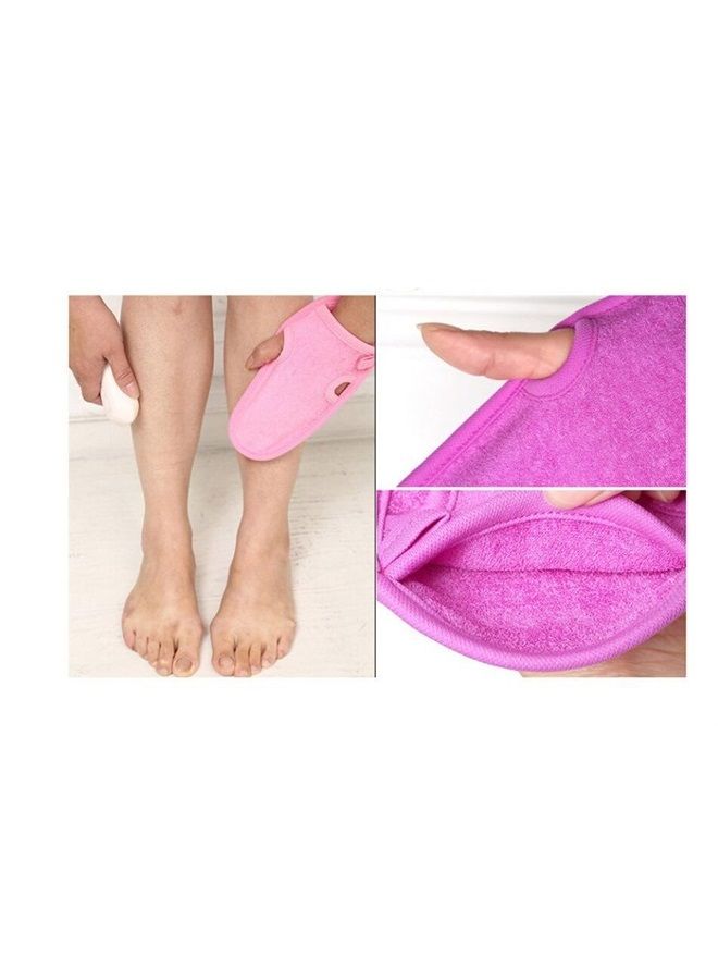 erioctry Erioctry 3PCS Reusable Bathing Shower Mittens Soft Back Rubbing Gloves Exfoliating Body Wash Massage Spa Mitt for Adult and Kids Family (Color Random) - Image 2
