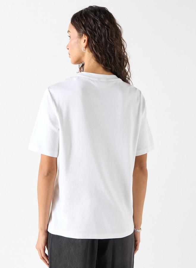 ايكونيك تيشيرت مزين بأكمام قصيرة من آيكونيك - Image 3