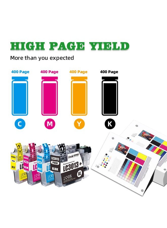 GREENARK 12 Pack Compatible Ink Cartridge Replacement for Brother LC3013 LC-3013 XL High Yield Ink Use for Brother MFC-J491DW, MFC-J497DW, MFC-J690DW, MFC-J895DW Printer (3 Black, 3 Cyan, 3 Magenta, 3 Yellow) - Image 5